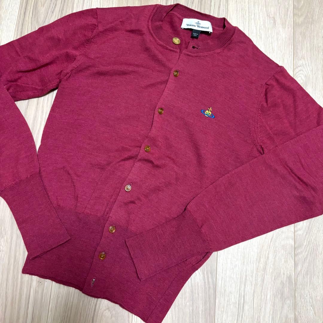 Vivienne Westwood バーガンディ カーディガン
