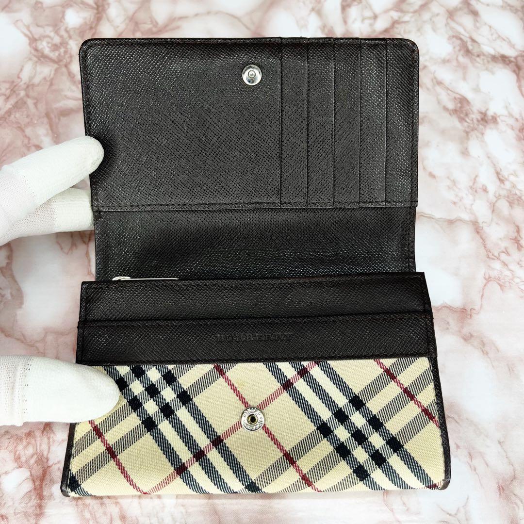 【極美品】BURBERRY チェック柄 二つ折り財布　折り財布60