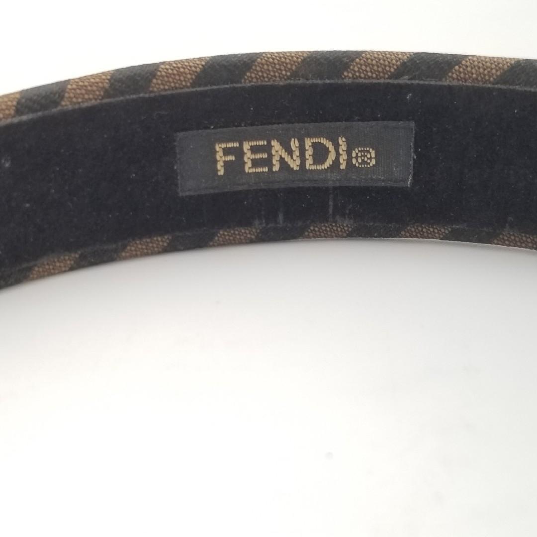 美品 FENDI フェンディ カチューシャ ペカン
