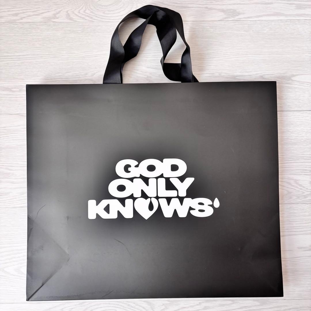 GOD ONLY KNOWS Tシャツ BLACK ショッパー 中 セット