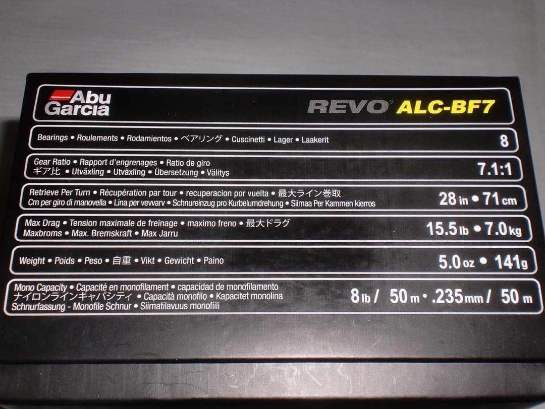 アブガルシア　レボ　エーエルシー　ＢＦ７（Revo ALC-BF7）『右巻』新品