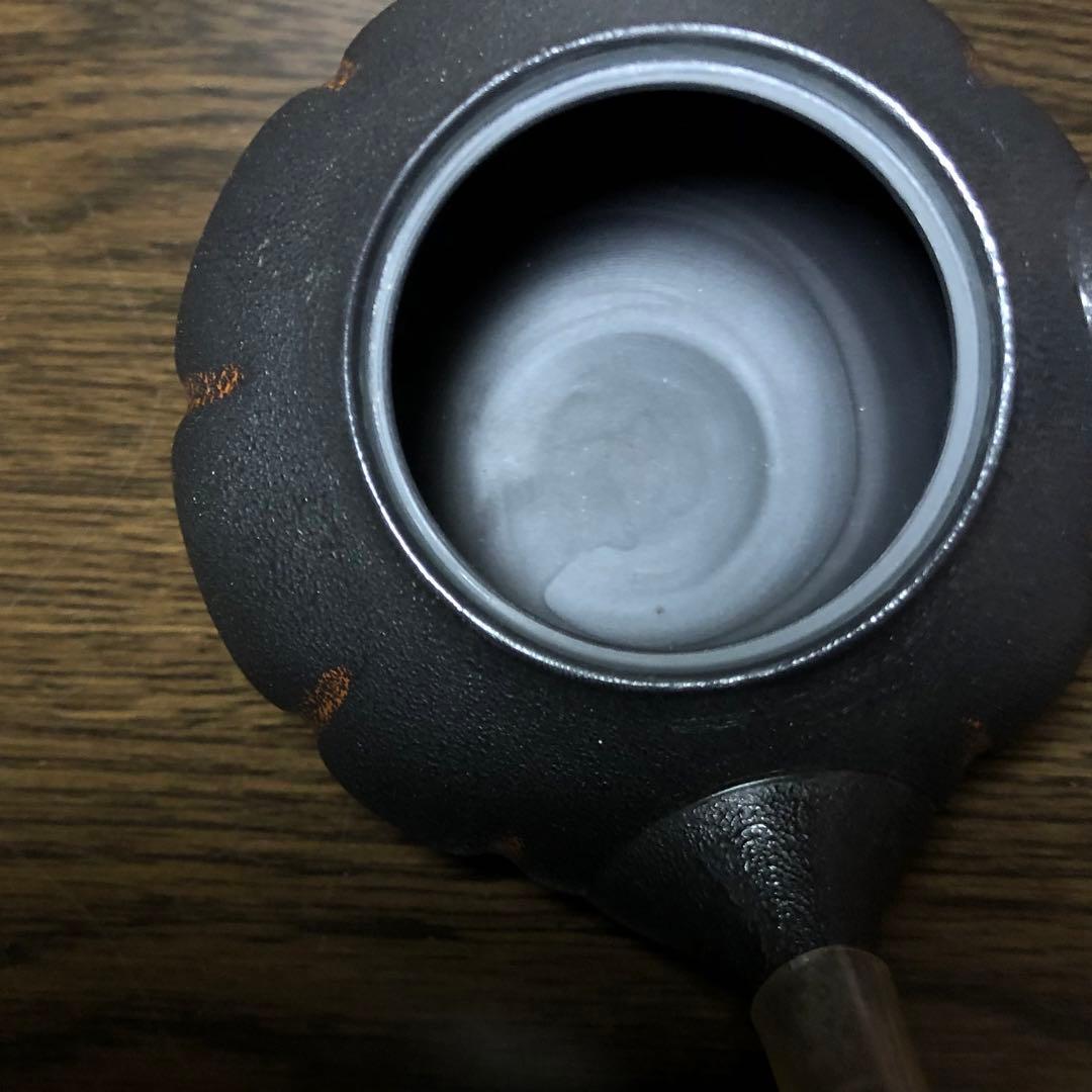常滑焼 黒泥 茶注 梅原玉堂