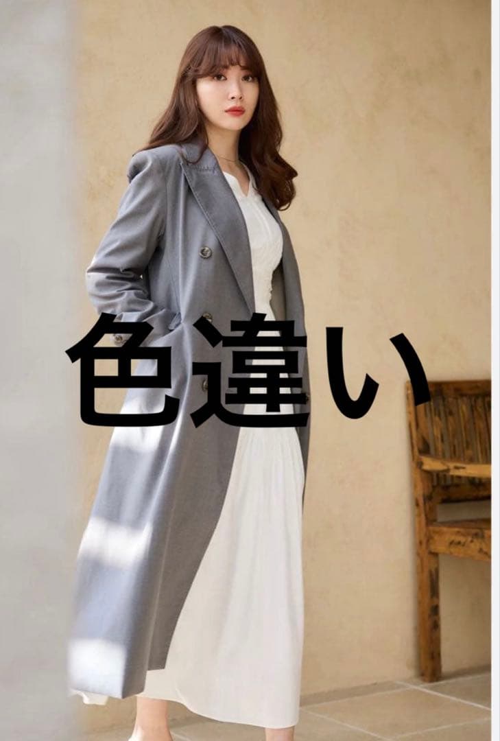 【Her lip to】Double Breasted Twill Long