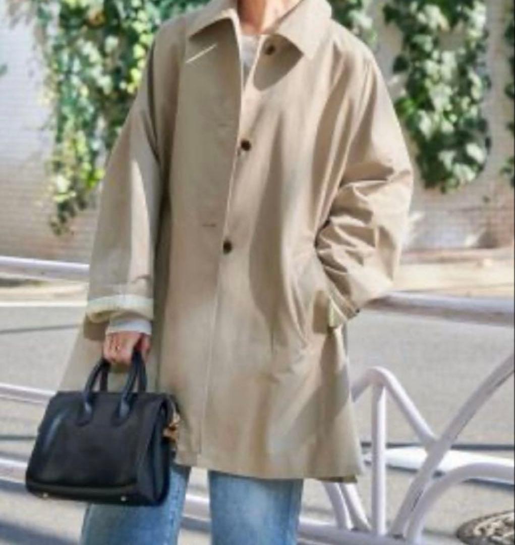 Spick&Span TIC ギャバジンステンカラーコート 38