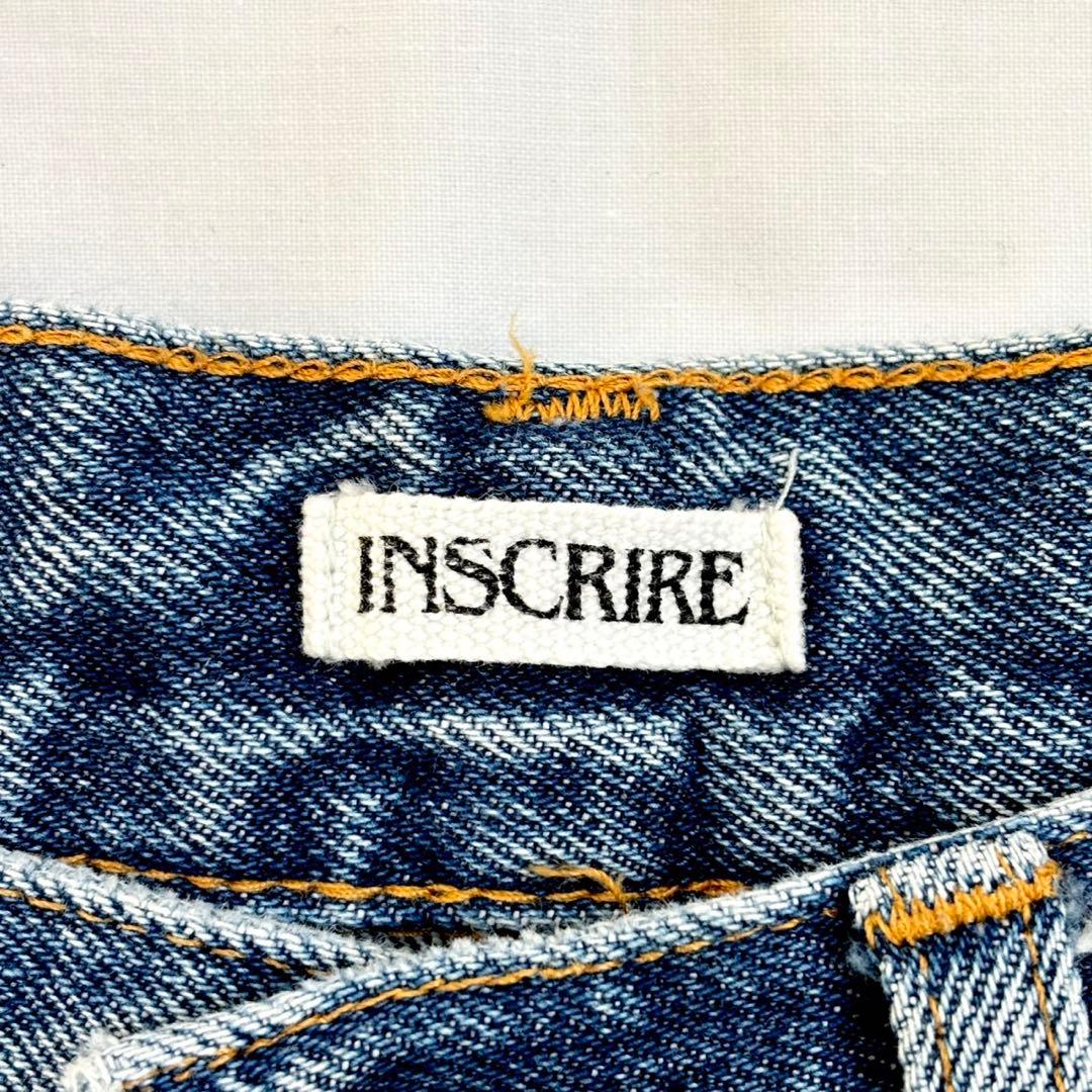 INSCRIREアンスクリア FLARE DENIM 002 ライトブルー 38