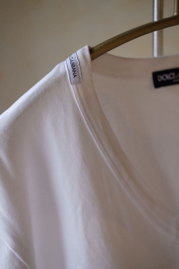 DOLCE&GABBANA 白T Ｖネック