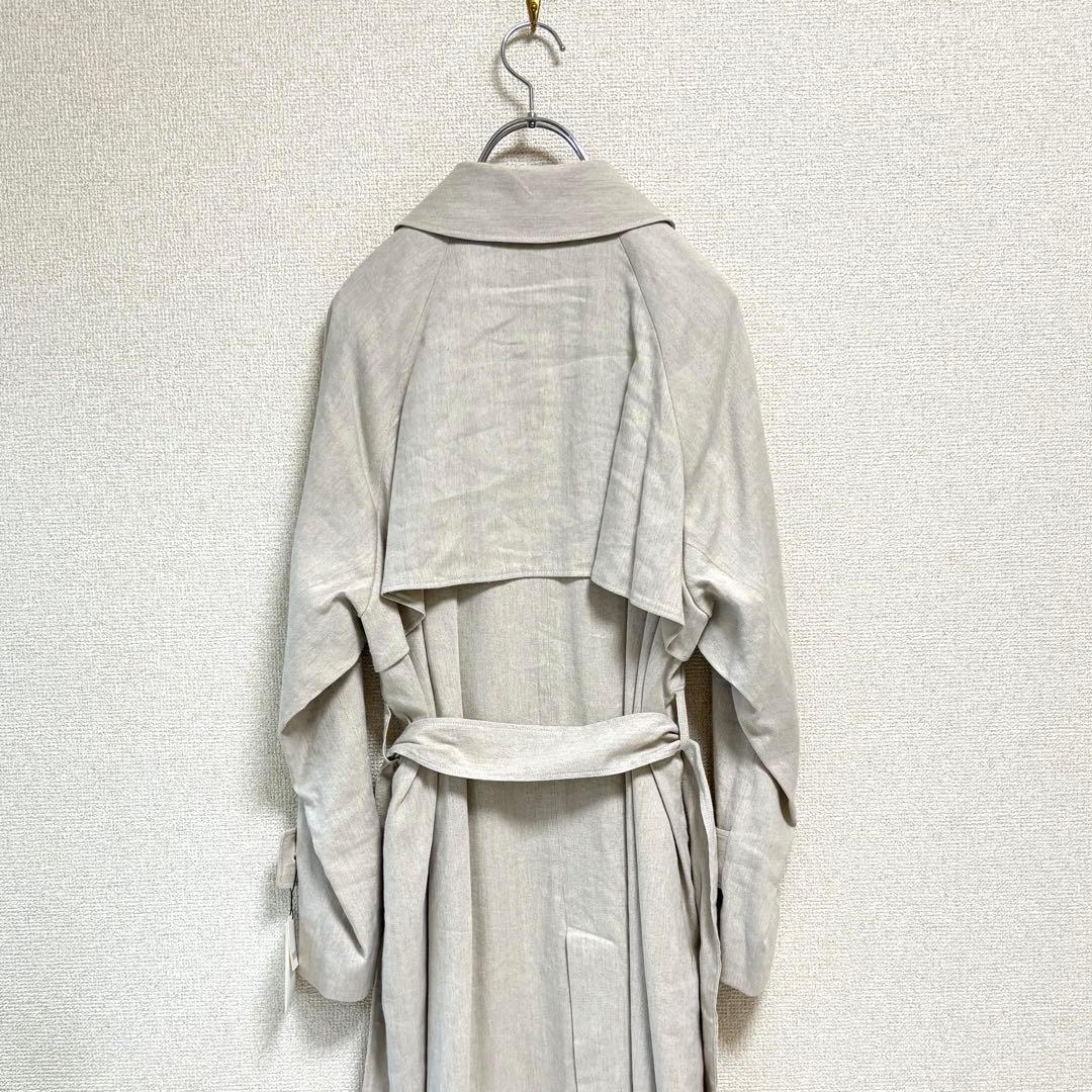 【新品タグ付き】 ROPE リネン レーヨン ガウン トレンチコート