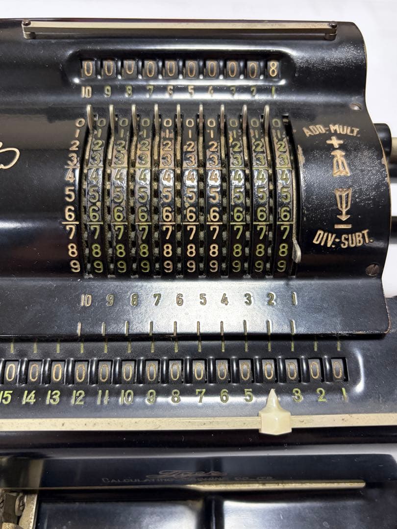 骨董品 タイガー計算機 TIGER 手動計算機 昭和レトロ
