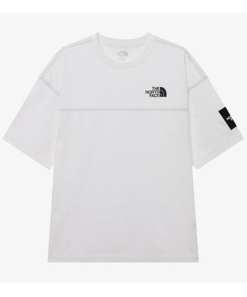 韓国　ノースフェイス　ダメージ　Tシャツ　白　M 新品　ウォッシュ加工　L 限定
