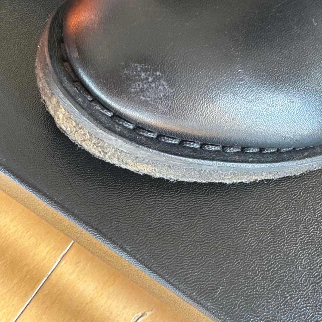 CHANEL ブラックレザーブーツ ヒール8cm