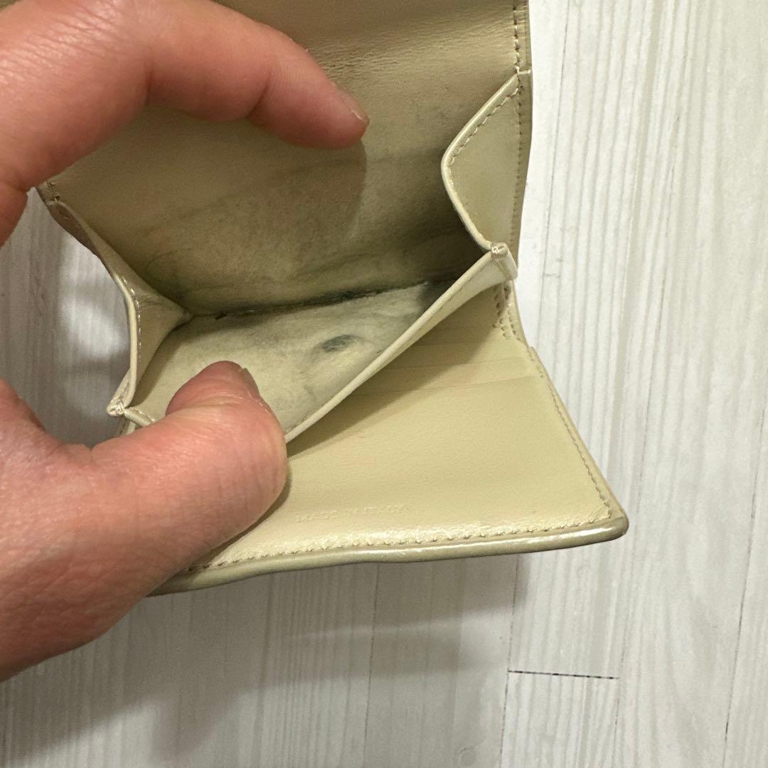 CELINE 二つ折り財布 ベージュ/イエロー　セリーヌ　財布　折り畳み財布