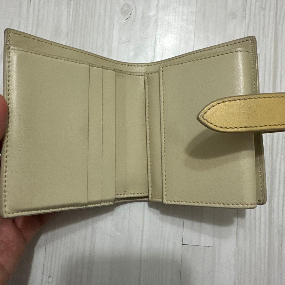 CELINE 二つ折り財布 ベージュ/イエロー　セリーヌ　財布　折り畳み財布