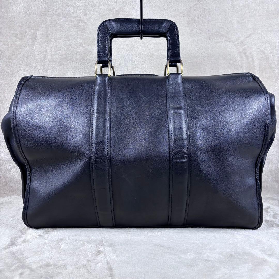 激レア　OLD COACH ボストンバッグ　ダイヤルロック　ブラック　本革レザー