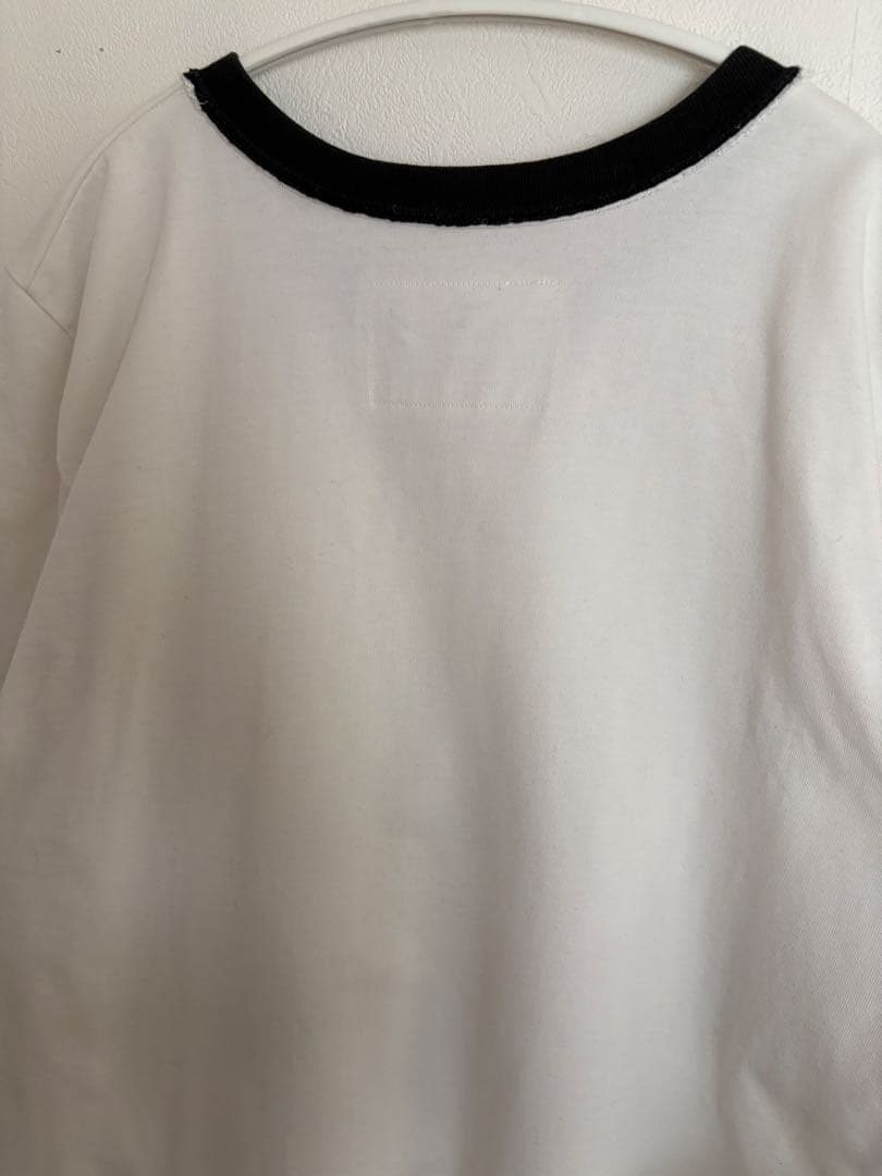 CAMIEL FORTGENS 厚手コットンVネックTシャツ　サイズM