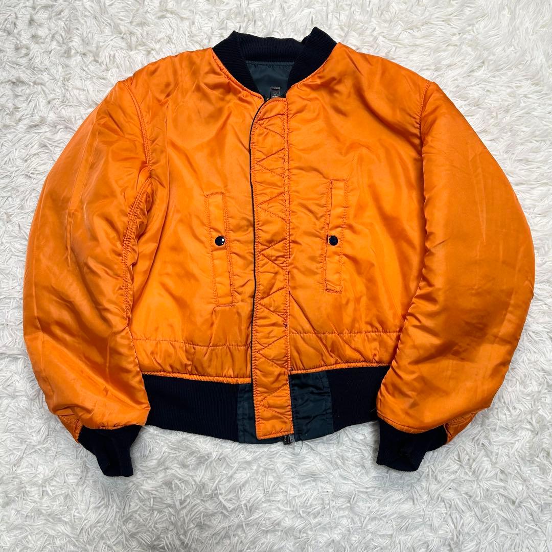 ゴ*ヌ様 Alpha ma-1 リバーシブル 90s USA製 ネイビー オレン