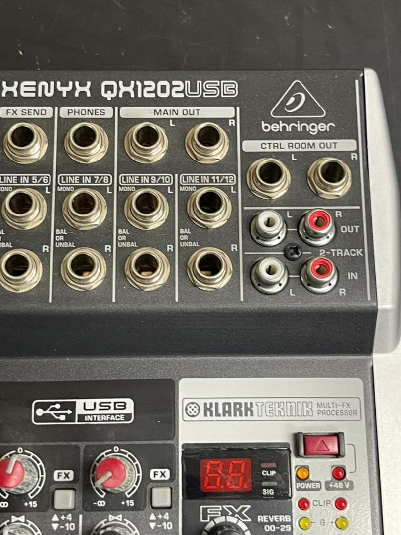 Behringer XENYX QX1202USB アナログミキサー 動作未確認