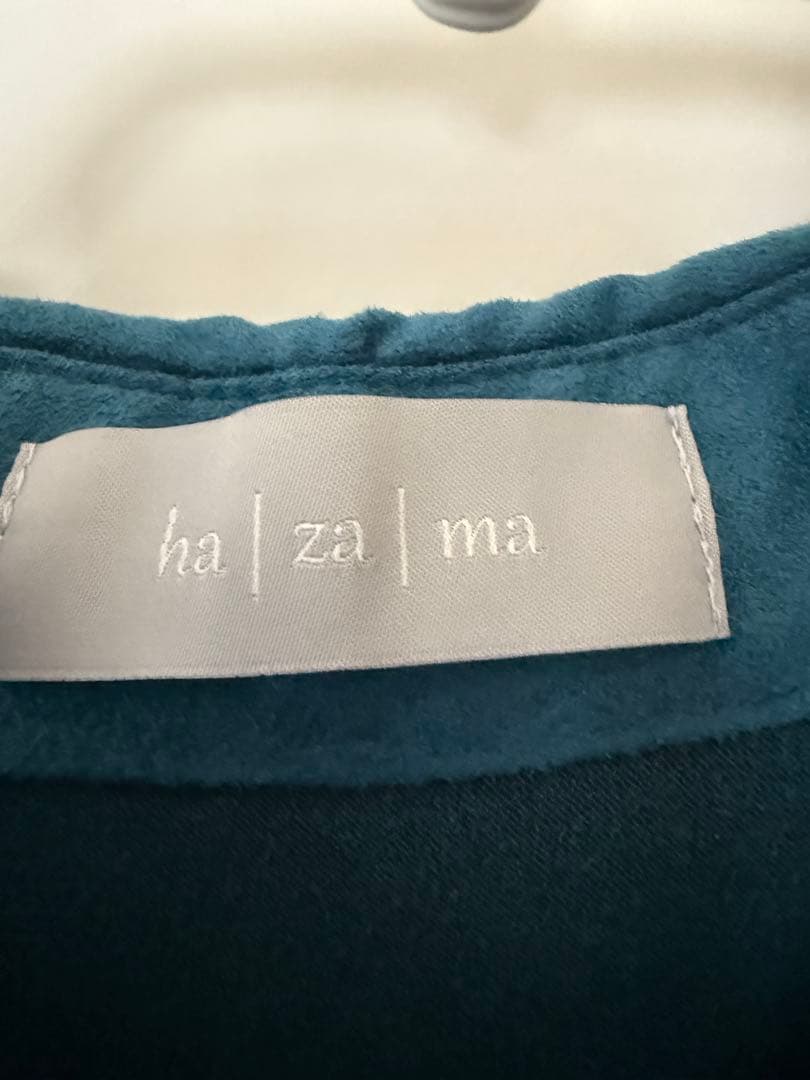 ha|za|ma 2020-21AW 駆け巡るワンピース　ターコイズ