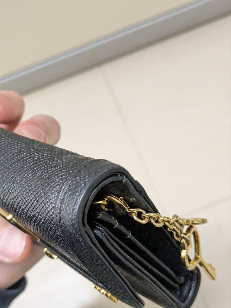 MCM ブラック 三つ折り財布