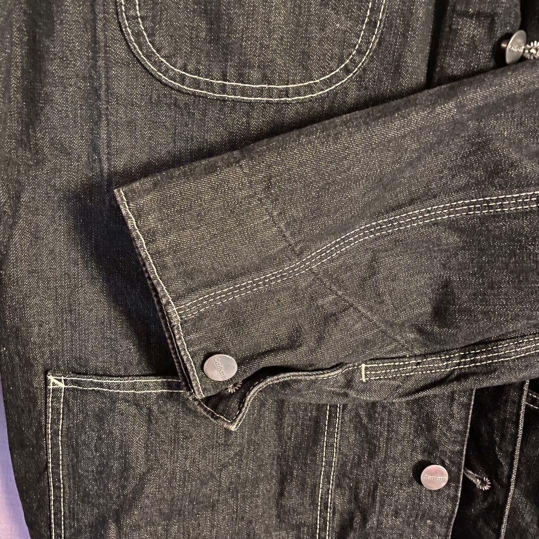 【3/22まで限定価格】Carhartt デニムカバーオール Lサイズ　ブラック