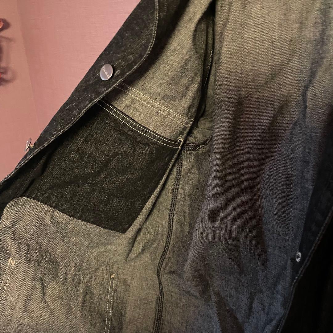 【3/22まで限定価格】Carhartt デニムカバーオール Lサイズ　ブラック