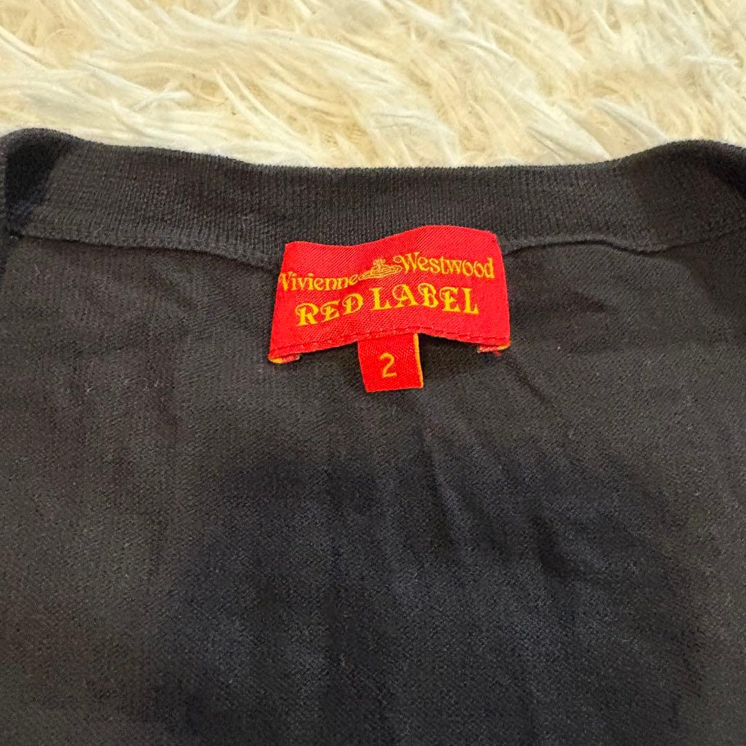 Vivienne Westwood カーディガン バイカラー 刺繍 オーブ