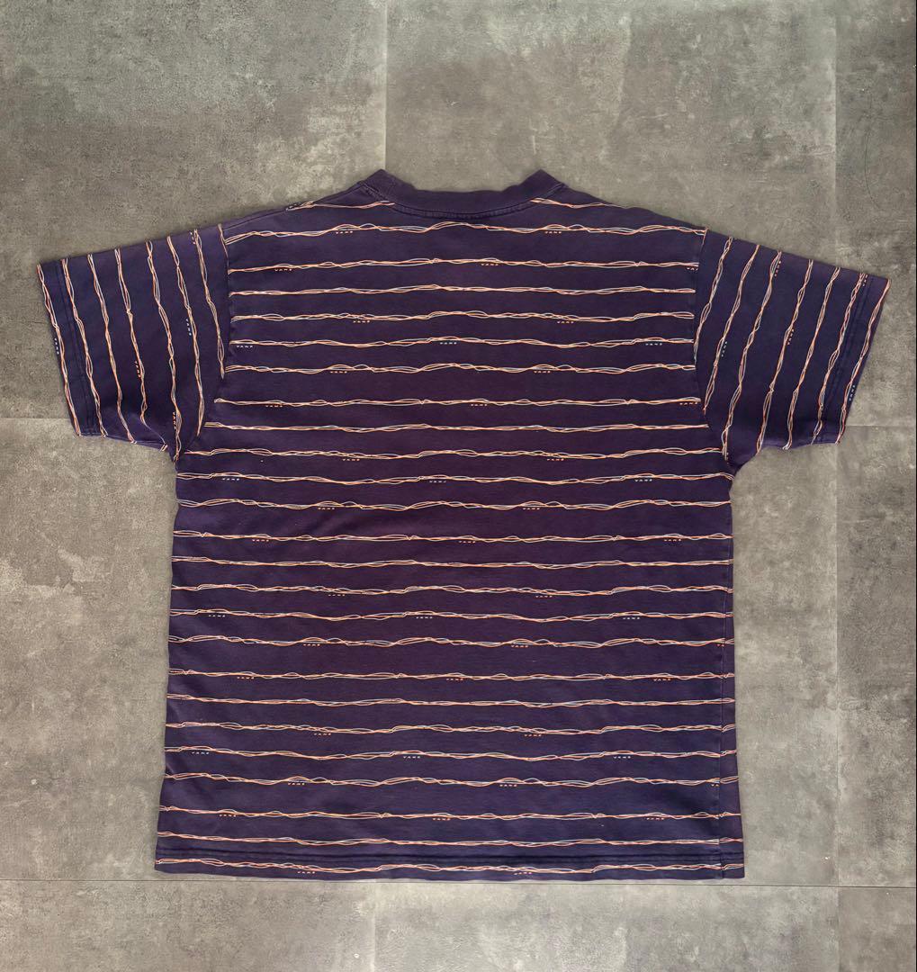 90s 00s old vans ボーダーTシャツ フェード 旧ロゴ