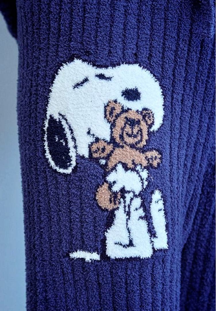 新品︎✿ジェラートピケ 【PEANUTS】SNOOPYくまジャガード ロングパンツ