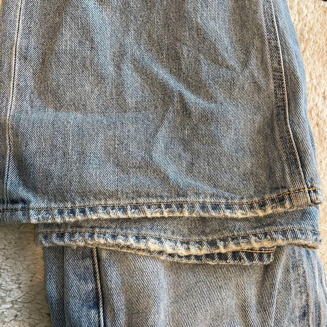 【ひとみん】MOUSSY CROSS WAIST WIDE STRAIGH