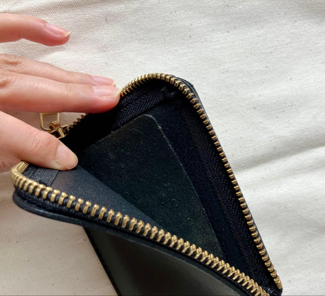 LONA Box mini wallet italy イタリーホックblack