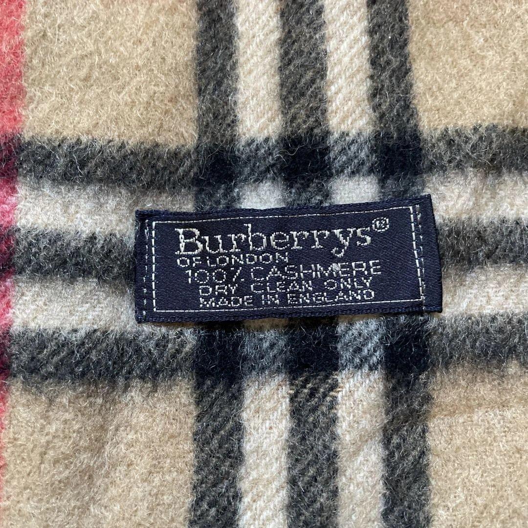 Burberrys’ カシミヤマフラー ノバチェック 100%カシミヤ