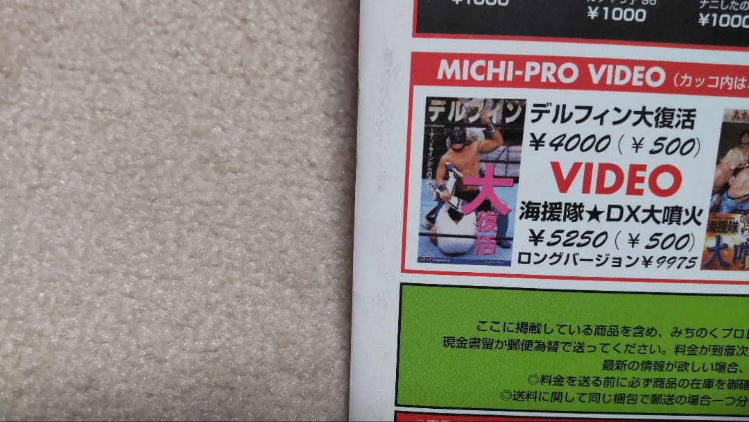 ◎レア◎みちのくプロレス◎1998.3.10大田区体育館大会パンフレット