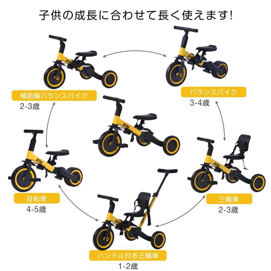 アマラページ　訳あり新品　子供三輪車 子供自転車1313-140