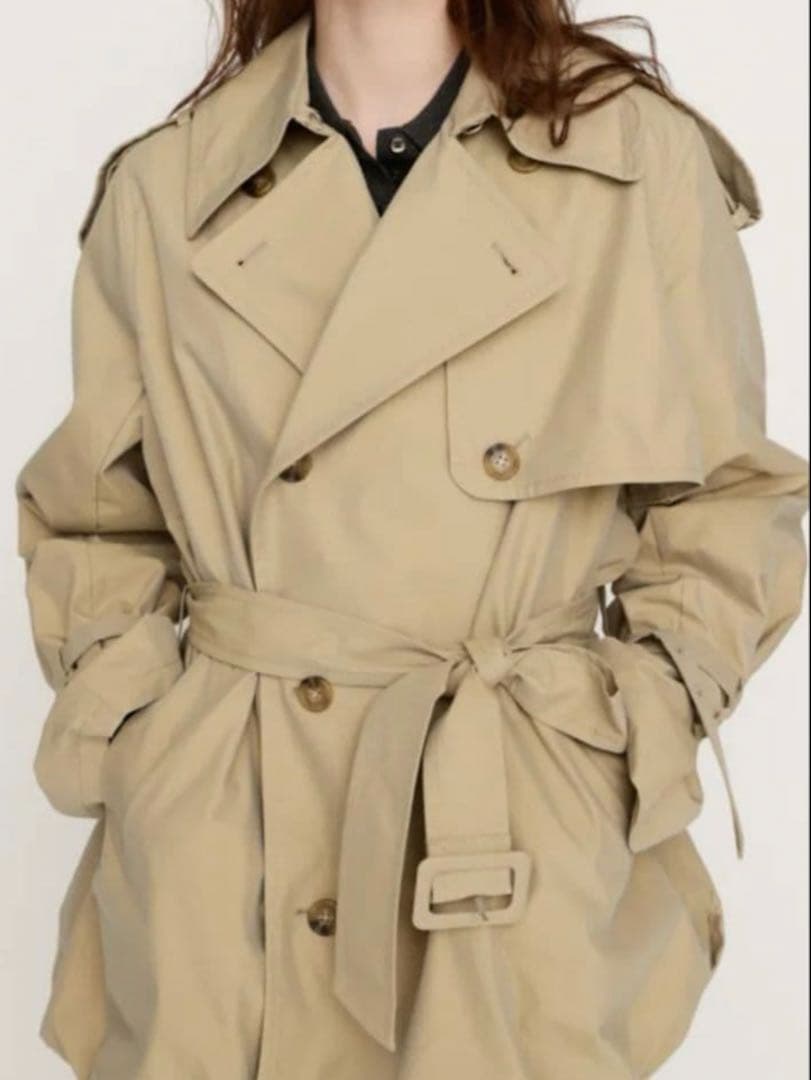 【SLY】BALLOON TRENCH コート　バルーントレンチコート　ベージュ