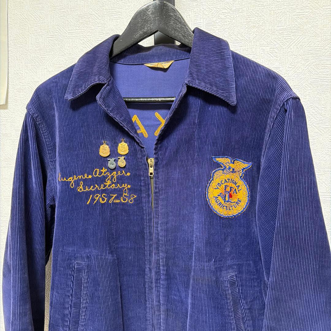 極上　希少　50s FFA ファーマーズジャケット ネイビー　コーデュロイ