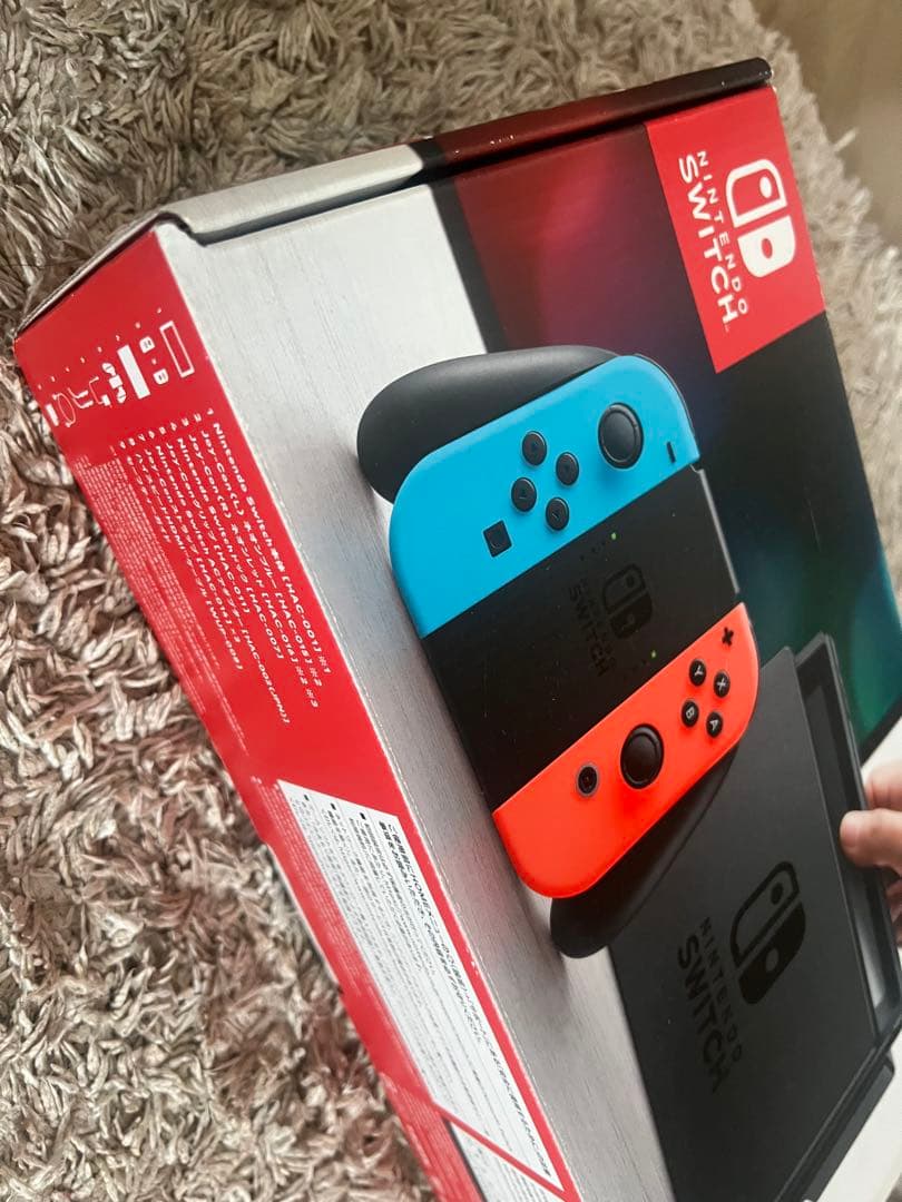 Nintendo Switch 赤/紫 本体 ACアダプター、箱付値下げしました