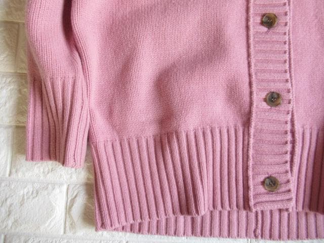 トゥモローランド マカフィー 上質 カシミヤ混 ルーズ ニットカーデ ピンク