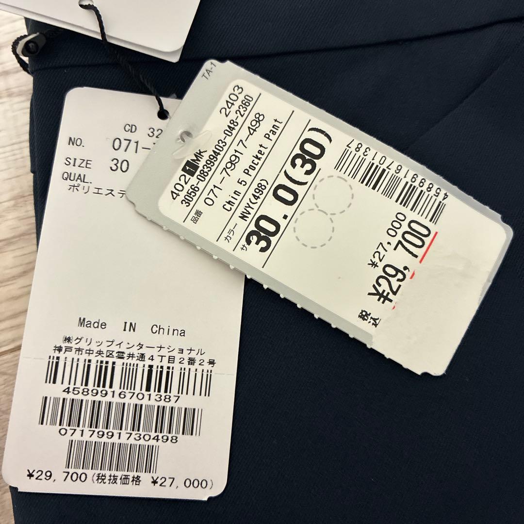 未使用 jリンドバーグ ゴルフパンツ chin 5 pocket pant 30