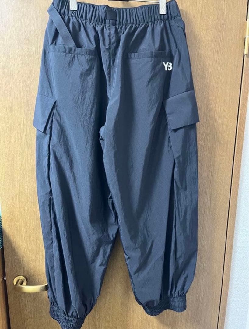 【美品】Y-3 NYL PANT ブラック ナイロンパンツ ワイドパンツ