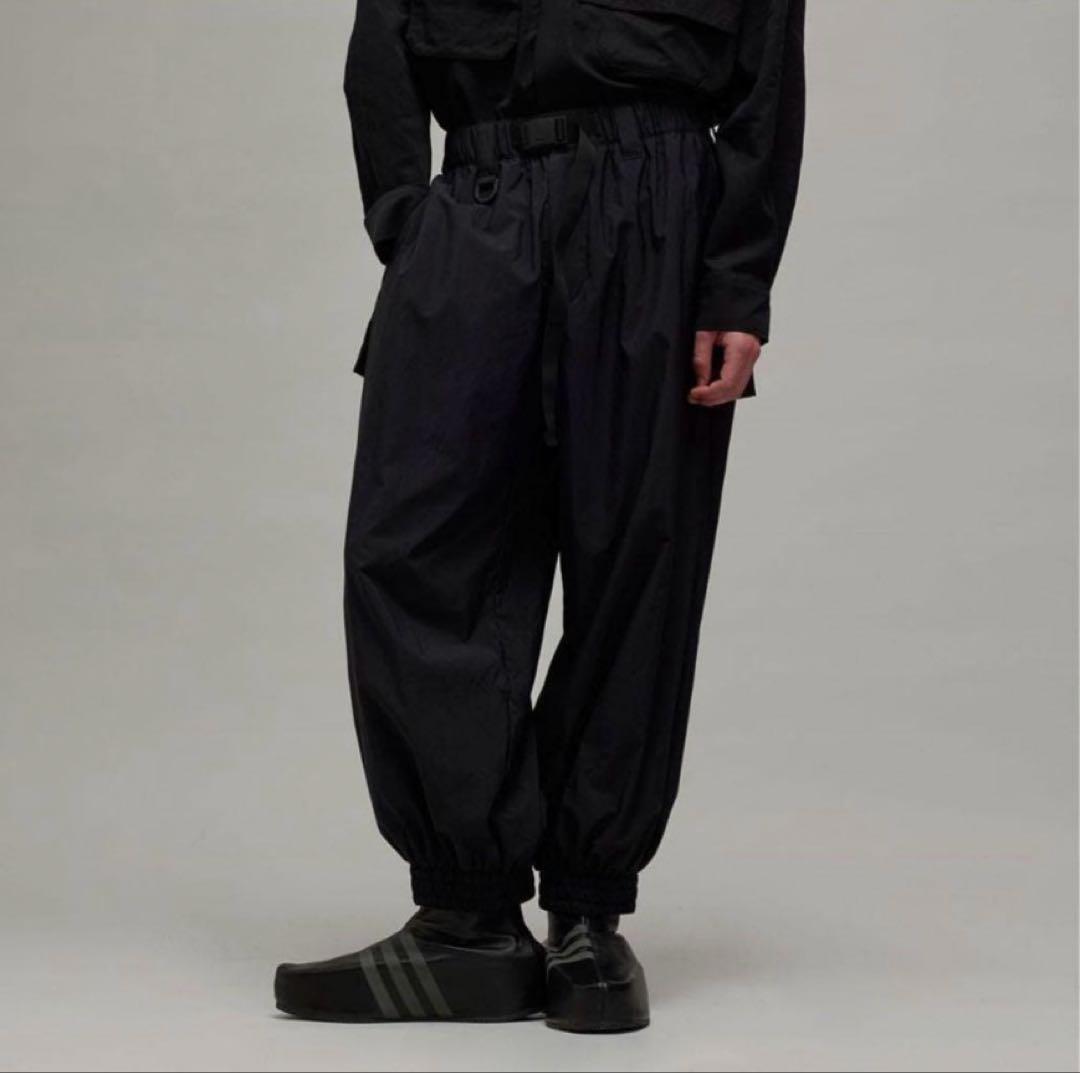 【美品】Y-3 NYL PANT ブラック ナイロンパンツ ワイドパンツ