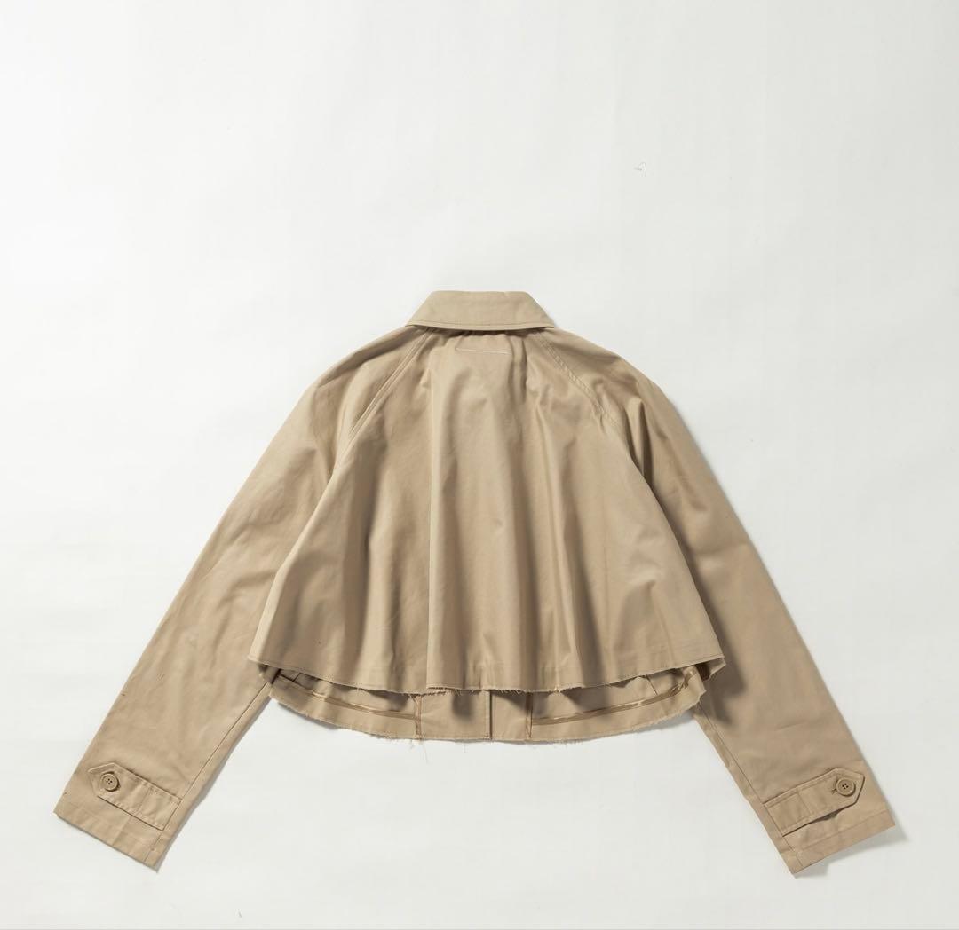 MM6 Maison Margiela ベージュクロップド ジャケット大人もOK