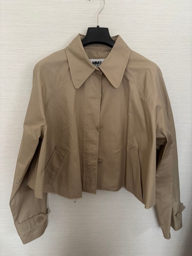 MM6 Maison Margiela ベージュクロップド ジャケット大人もOK