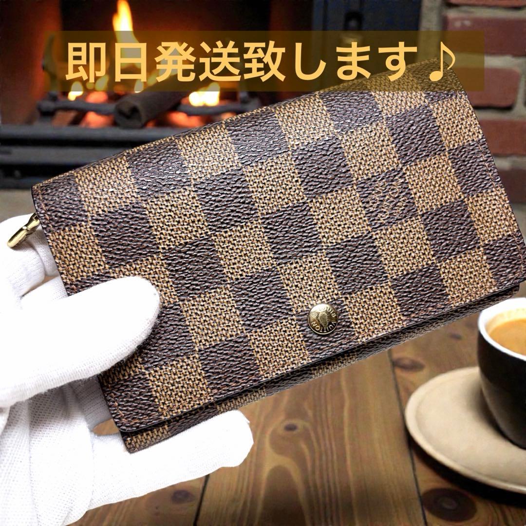 LOUIS VUITTON ルイヴィトン ダミエ 折り財布コンパクトウォレット