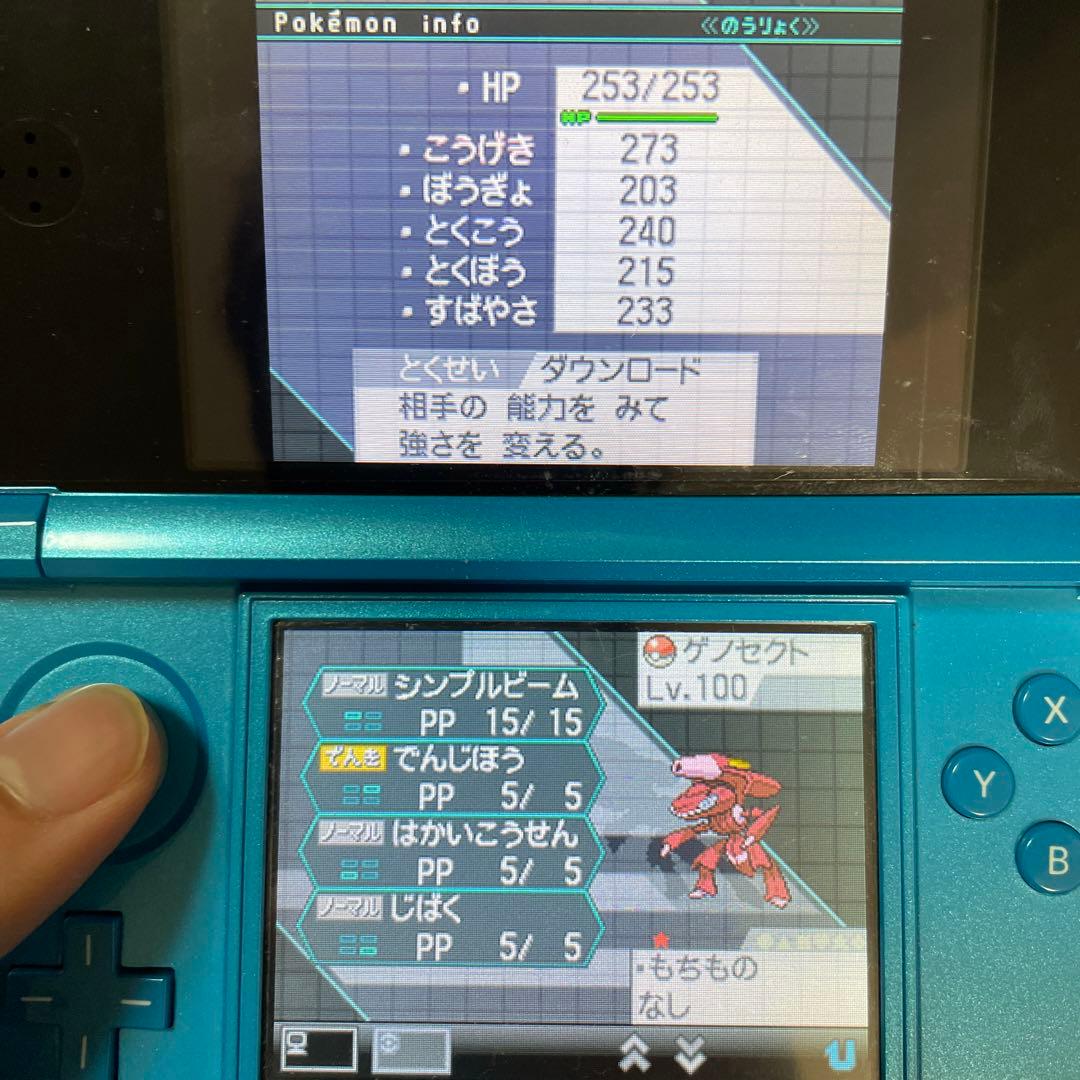 ポケットモンスター ブラック　色違い伝説、バトル用ポケモン