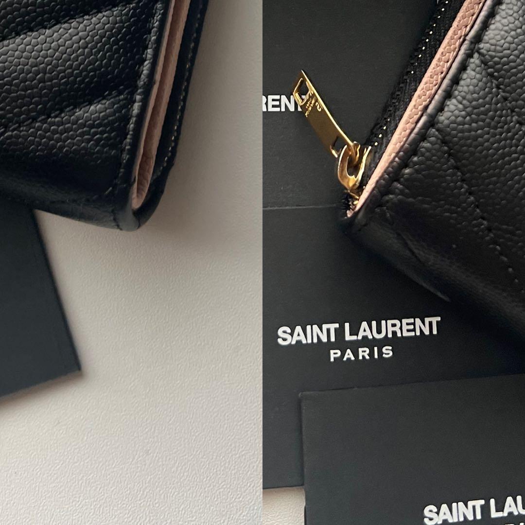 238 極上美品 SAINTLAURENT イヴサンローラン 2つ折り財布