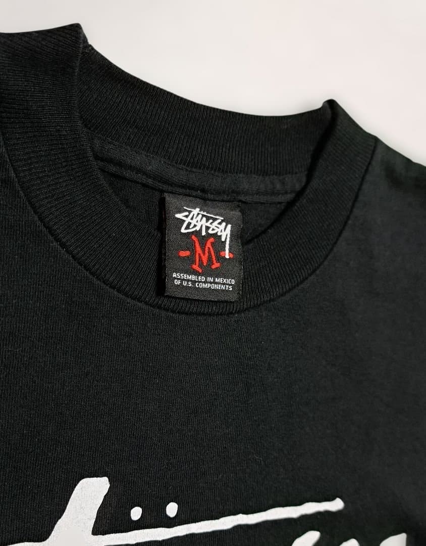 【M・美品】Stussy アップオンイット Tee ／ 黒・正規品