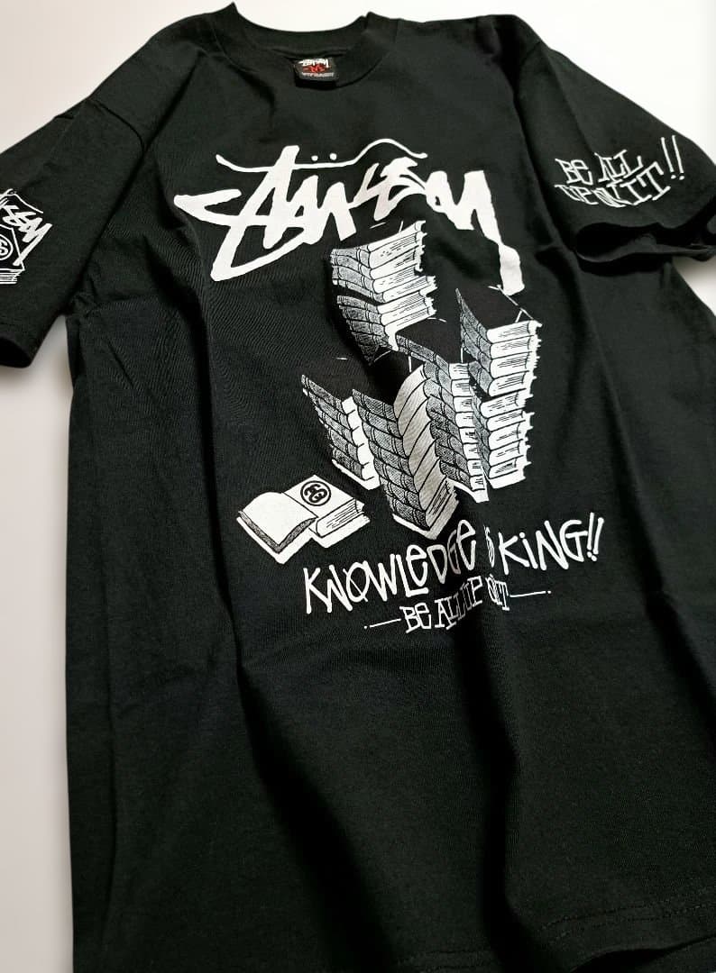 【M・美品】Stussy アップオンイット Tee ／ 黒・正規品