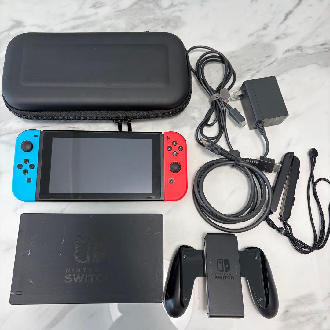 【動作確認済】おまけ付Nintendo Switch 本体 ネオンブルーレッド