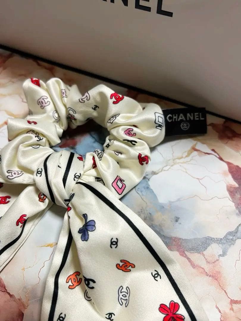 CHANEL シャネル シュシュ ヘアゴム ヘアアクセサリー リボンタイプ