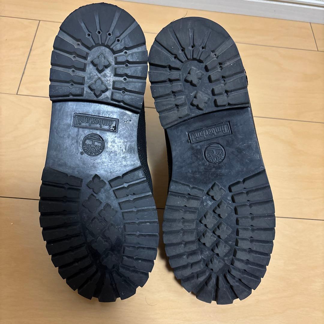 ティンバーランド　ショートブーツ　23.5cm 黒　防水　ウォータープルーフ