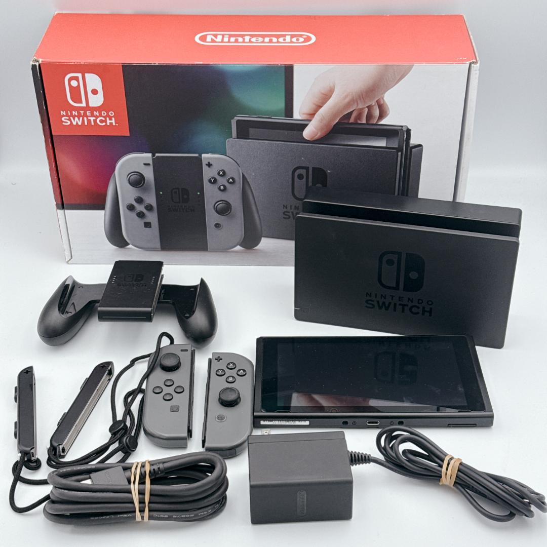 【美品】Nintendo Switch 本体 HAC-001 グレー